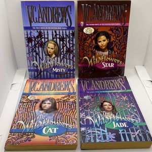 V.C. Andrews 4 Book Bundle The Wildflowers Misty Star Jade Cat Novels 1990s